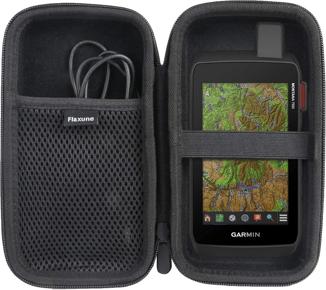 Hard Carrying Case for Garmin Montana 700i / 700 / 750i Handheld GPS/Rugged Navigator- Flaxune