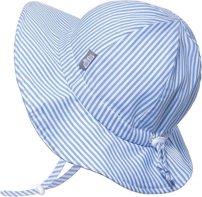 JAN & JUL 50+ UPF Cotton Sun Hat with Wide Brim for Toddler Girls, 5-12 Y, XL