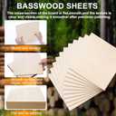Basswood Sheets 12 x 12 x 1/8 Inch, 26 Packs Plywood Sheets Unfinished Wood for Crafts 3mm Thick Basswood for Laser Cutting, DIY Architectural Models, Engraving, Wood Burning, Painting