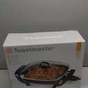 Toastmaster 12" Nonstick Electric Skillet - Deep Skillet Appliance with Glass Lid - Multipurpose Kitchen Cookware for Breakfast & More