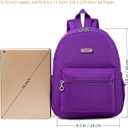AOTIAN Mini Lightweight 11.8 Inch Backpack Durable Travel Hiking Women and Girls Small Daypack, 7 Liters Dark Violet Purple