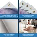 8x6ft Halloween Backdrop Banner Spooky Cemetery Gate Glowing Pumpkins Bats Scene Perfect for Horror Party Decor Photo Booth Background Indoor Outdoor Celebrations