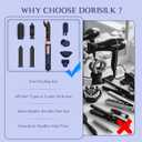DORISILK 8 in 1 Hair Styler & Hair Dryer Brush Blow Dryer, 110,000 RPM High-Speed Hot Brush Styler and Auto Wrap Curlers, Ionic Frizz-Free for Smoothing Straightening Curling Volumizing Drying, Blue