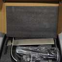 LIFG Brushed Nickel Vessel Sink Faucet, Tall Waterfall Bathroom Faucet, Single Handle One Hole Mixer Bowl Tap with Large Rectangular Spout, Bar Sink Faucet Lavatory Vanity