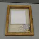 TJ.MOREE Shadow Box Frame 8 x 10 Shadowbox Display Case Picture Frame with Linen Back Memorabilia Bouquet Medals Military Photos Memory Box (Carbonized)