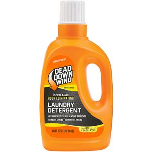 DEAD DOWN WIND Unscented Laundry Detergent (40 Oz) - Scent Eliminating Liquid Detergent for Clothing and Gear - Durable Hunting Scent Eliminators - Advanced Hunting Gear