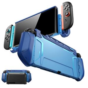 Mumba for Nintendo Switch 2 Case [Blade Series] [Dock Friendly] [Military-Grade Protection] Switch 2 Grip Protective Cover Shell, Quick-Release Joy-Con, Accessories for Switch 2 Controllers (Blue), 7.9 inches