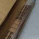 LazBlinds No Drill Bamboo Roman Shades, 35" W x 48" H, Malay Umber