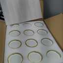 Encheng 16 oz Clear Hexagon Jars,Glass Jars With Lids(Golden),Mason Jars For Honey,Foods,Jams,Liquid,Spice Jar Herd Jar Canning Jars For Storage 12 Pack