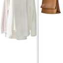 SONGMICS Clothes Drying Rack, 59-Inch Folding Laundry Drying Rack with 3 Rotatable Arms for Hangers, 4 Legs, Stainless Steel, for 27 Pieces of Clothes, Gray and White ULLR510G01