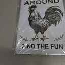 2 x 2PCS Funny Chicken Coop Signs Decor