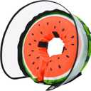 MRSOHRET Dog Cone, Dog Surgery Collar, Inflatable Cones for Small Medium Large Dogs, Watermelon Dog Recovery Collar, Does not Impede Vision