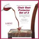 LAMINET Vinyl Chair Protectors, Clear, 26X253/4-Inch, Fits Chairs up to 21x21-Inch, Set of 2