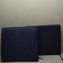 Honeycomb Outdoor Set of 2 Seat Pads, 18 x 17.5, Textured Solid Indigo Blue Universal Chair Cushions for Patio Furniture