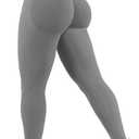 Ieumaz Scrunch Butt Lifting Leggings for Women Gym Seamless Workout Leggings Mid Low Waist Tummy Control Yoga Pants, M