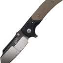 Eafengrow EF69 Pocket EDC Knife with Clip,Flipper Folding Knife for Camping Survival and Outdoor Activities Liner Lock. (EF69-desert)