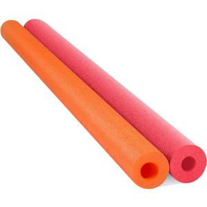 Chochkees Floating Pool Noodles Foam Tube 2-Pack, Thick Hollow Noodles for Floating in The Swimming Pool, 52" Inches Long