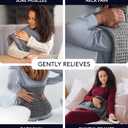 GENIANI Electric Heating Pad for Back Pain & Cramps Relief, Electric Throw, Auto Shut Off, Machine Washable, Heating Pad for Neck & Shoulder (1224", Tabby Gray)