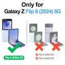 SkyEagle for Samsung Galaxy Z Flip 6 5G Case,Galaxy Z Flip 6 Leather Case[Compatible with Magsafe],PU Leather + TPU Shell Ultra Thin Slim Durable Non-Slip Phone Case Protective Cover,Light Purple