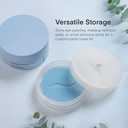 Small Travel Containers for Skincare: Korean Mini Containers with Lids for Toner Pads & Under Eye Patches DIY - Travel-Friendly, Reusable, Leak Proof Skincare Storage Made in Korea - 1 Empty Pack