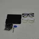 livho High Tech Blue Light Glasses - Advanced 99% Blue Light Blocking Computer Glasses - Anti Eyestrain & UV Glare Protection (*B1 Light Black+clear)