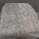 zesthome 8x10 Area Rugs for Living Room, Non-Slip Backing Washable Rugs, Vintage Large Area Rug Stain Resistant Home Decor Rug (Green/Brown,8'x10')