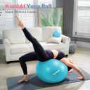 kisnbld Exercise Ball, Extra Thick Yoga Ball for Workout Pregnancy Stability, 4 Sizes Anti-Burst Balance Ball with Foot Pump - Heavy Duty Fitness Ball Chair for Office, Home & Gym, Xl,