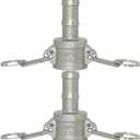 VARMHUS Hose Barb Fitting x 3/4"C Trash Pump Adapter Female Camlock,Stainless Steel 316 (0.75 Inch)