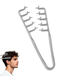 Texture Comb,Volumizing Wide Toothed Comb For Fluffy Texturizing Hair - Textured Grip Styling Tool For Men & Women, Barber Wide Fine-Toothed Curly Hair,Made With ABS Plastic