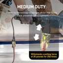 50FT Medium Duty Outdoor Extension Cords, 14/3 Gauge Electrical Wire Cable, 15 Amp Waterproof, LED Lighted Locking Plug for Indoor and Outside Use, Power Cord ETL Certified