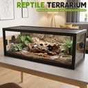 ALOTIKI 24 Gallon Reptile Enclosure 30"x12"x12" Bearded Dragon Reptile Tank
