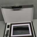 Frameo 10.1 Inch WiFi Digital Picture Frame with Frameo App, IPS Touch Screen HD Electronic Digital Photo Frame, Share Photos & Videos Instantly, Auto-Rotate Digital Picture Frame, Brown Wood