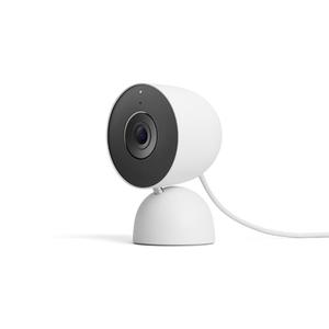 Google Nest Cam Indoor (Wired, 3rd Gen) - Security Camera with 2K Video and Gemini, Night Vision, 2-Way Audio, Works with Google Home - 2025 Model - Snow
