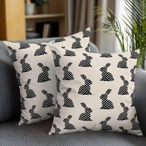 16x16 Inch Set of 2, Decorative Throw Pillow Covers, Cushion Covers for Sofa, Couch, Living Room, or Bedroom Décor, Spring Wave Point Pillowcases for Home Decor