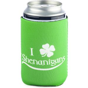 Funny Guy Mugs I Clover Shenanigans Collapsible Neoprene Can Coolie - Shamrock on Bottom