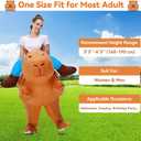 XYJKIDSES Inflatable Capybara Costume for Adult Blow Up Costumes Halloween Costumes Men Women Funny Ride on Animal Costume for Cosplay Party