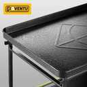 Heavy Duty Push Cart Dolly (700 lbs), 2 Tier Foldable Platform Hand Truck