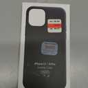 Apple - iPhone 12, 12 Pro Leather Case with MagSafe - Black