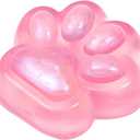 Big Pink Cat Paw Squishy Toy, Large Squeeze Cat Paw Fidget Toys, Cute Kawaii Squishies for Stress Relief Pinch Family Toys Gifts for Adults