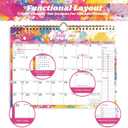 5 x Calendar 2025-2026, 18 Months Wall Calendar July 2025 to Dec 2026 Calendar with Julian Dates, 11" X 8.5" (Colorful)