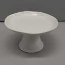 Portmeirion Sophie Conran White Mini Cake Stand | 6.5 Inch Cupcake Stand for Dessert Display at Weddings and Birthday Parties | Made from Fine Porcelain