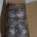 Munfix Plastic Stemless Wine Glasses 32 Pack - Diamond Shaped Unbreakable Disposable 12 Oz Clear Plastic Wine Champagne Whiskey Cups, Shatterproof Recyclable and BPA-Free