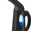 URPOWER Steamer for Clothes, Portable Handheld Clothes Garment Travel Steamer Fast Heat-up with High Capacity Fabric Wrinkles Remover for Home, Office and Travel 110V (01-130ml, Black)