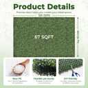 Artificial Boxwood Backdrop Roll: 80"x120" (67 sqft) UV-Anti Greenery Faux Grass Hedge for Indoor Outdoor Green Wall Decor, Patio Privacy Screen, Garden Fence Covering