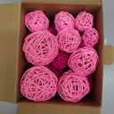FUTUREPLUSX 42PCS Assorted Pink Decorative Balls for Bowl Centerpiece Home Indoor Office Table Decor - Valentine's Day Rattan Tiered Tray Bowl Fillers