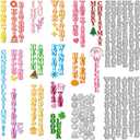 51 PCS Vertical Word Die Cuts Metal Cutting Dies Words Blessings Word Die Good Wishes Sentiments Greeting Dies with Patterns Decor for Paper Craft Scrapbooking Album Handmade Card Making