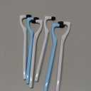 7 Pcs Tooth Stain Eraser Tartar Polisher Stain Removers Dental Plaque Tartar Eraser Plaque Tool Professional Dental Picks Cleaning Professional Tools Teeth Cleaning Kit for Oral Care White and Blue