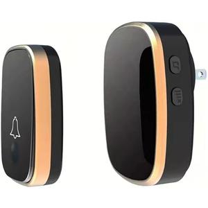 LUAMB Wireless Doorbell, 1,000ft Range Loud Enough with 5 Volume Levels and Mute Mode Door Chimes LED Flashing