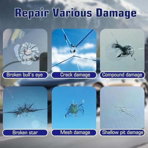 BLUTOKS Glass Repair Kit for Chips and Cracks (Dark-Blue)