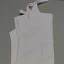 Artfish Women's Sleeveless Tank Top Form Fitting Scoop Neck Ribbed Knit Basic Cami Shirts (Full Length White, XS)